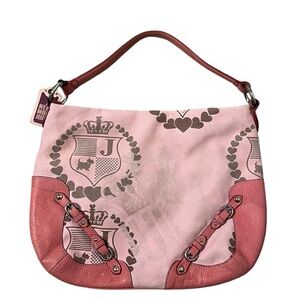 Juicy Couture Y2K Pink Hobo Satchel Purse
